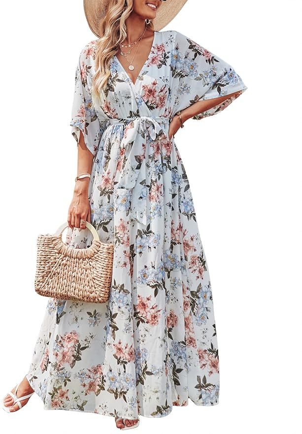 Women’s Summer Loose Kimono Maxi Dress