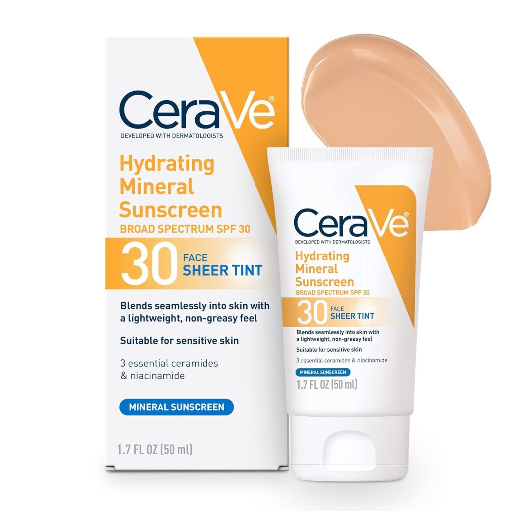 CeraVe Hydrating Mineral Sunscreen with Sheer Tint